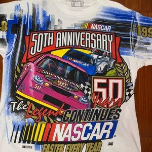 Vintage Nascar 50th Anniversary tee All Over Print